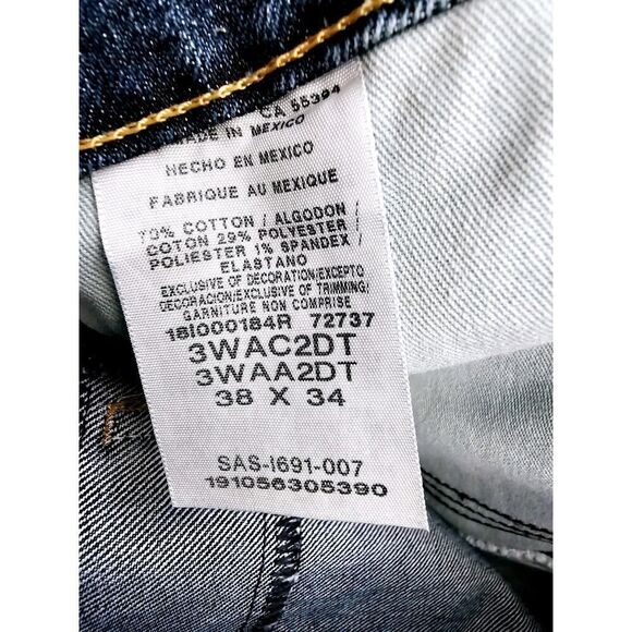 Wrangler Riggs Workwear Jeans Men's Size 38x34 Relaxed Fit Denim Pants - Picture 3 of 16